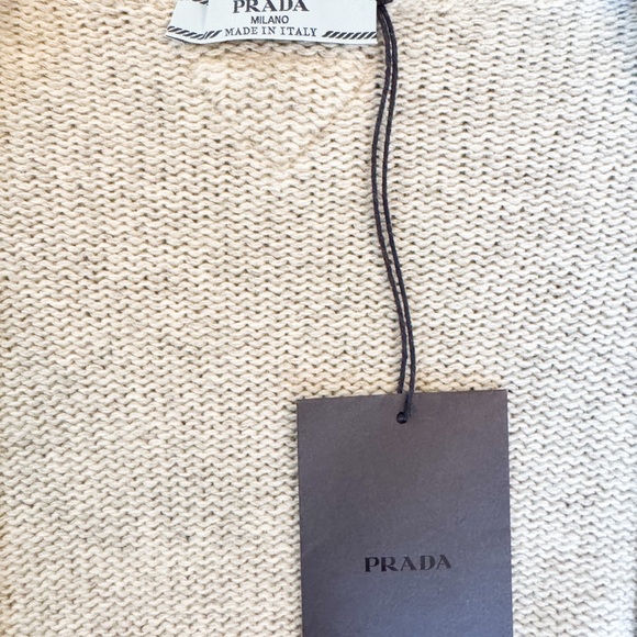 NWT Prada Cashmere Wool Bolero Sweater in Marmo Gray Size 40 (US 4) - Picture 7 of 13